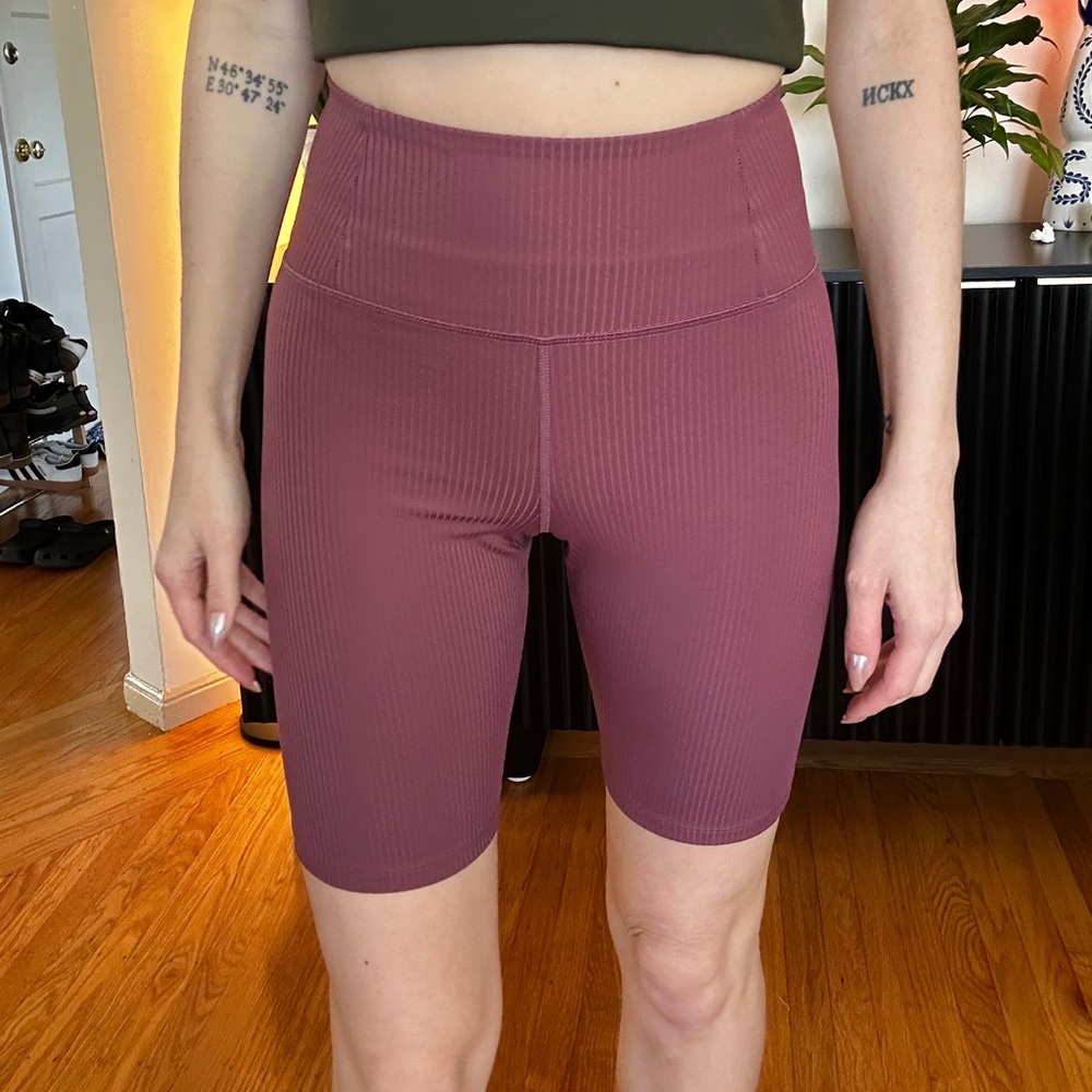 Girlfriend collective RIB bike shorts XS